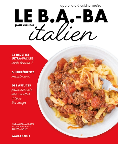 Couverture ebook de Le B.A.-BA pour cuisiner italien, de Collectif