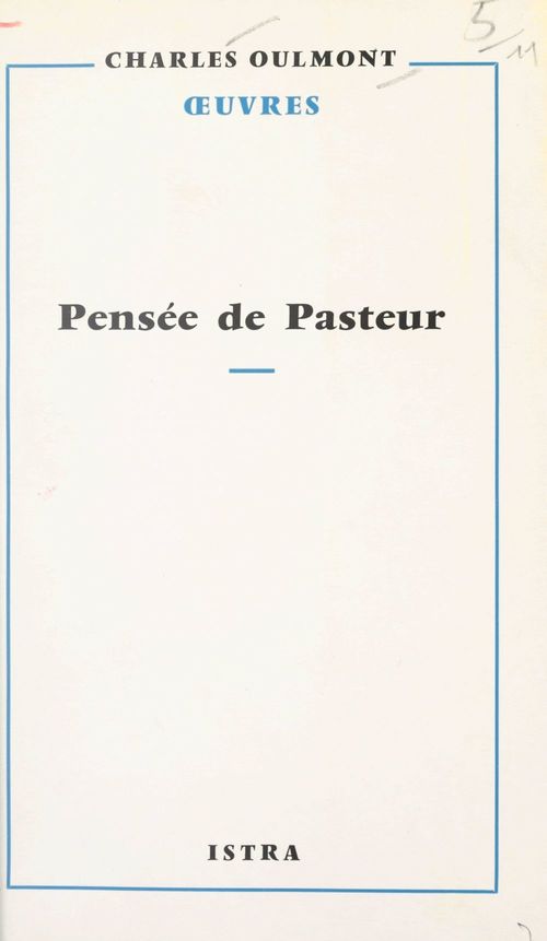Couverture ebook de Pensée de Pasteur, de Charles Oulmont