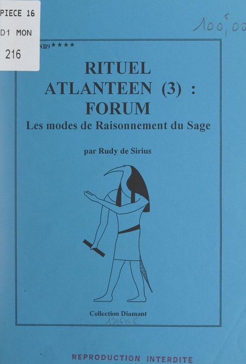 Couverture ebook de Rituel atlantéen : Forum (3). Les modes de raisonnement du sage, de Rudy De Sirius