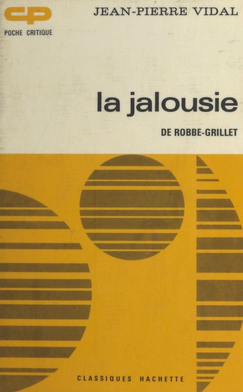 ebook cover of La jalousie, de Robbe-Grillet, by Jean-Pierre Vidal