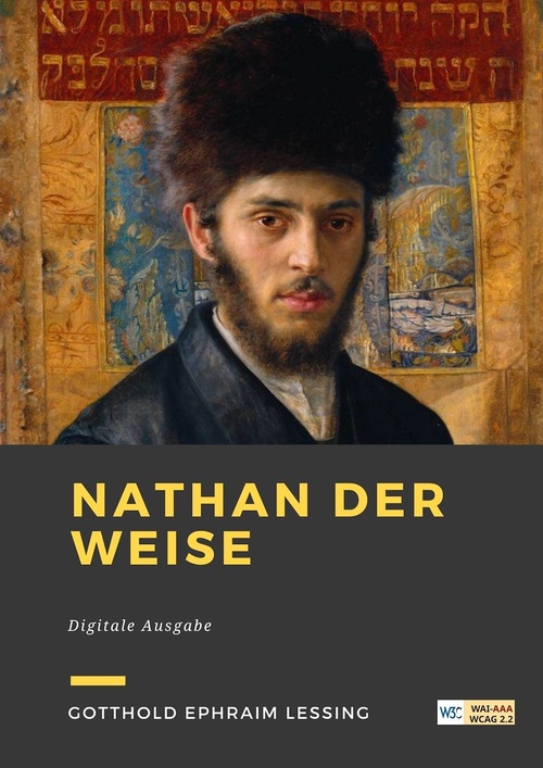 Couverture ebook de Nathan der weise, de Gotthold Ephraim Lessing