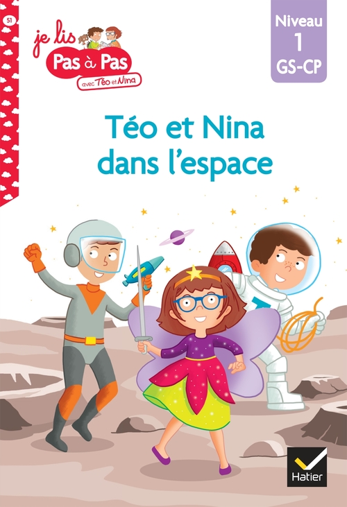 ebook cover of Téo et Nina GS-CP niveau 1 - Téo et Nina dans l'espace, by Isabelle Chavigny, Marie-Hélène Van Tilbeurgh