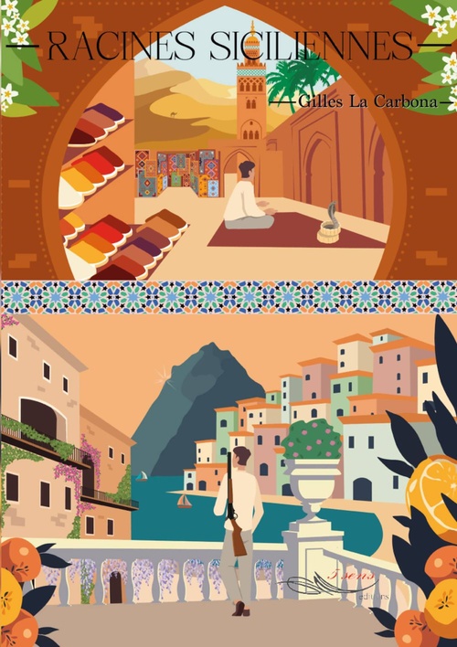 Couverture ebook de Racines italiennes, de Gilles la Carbona