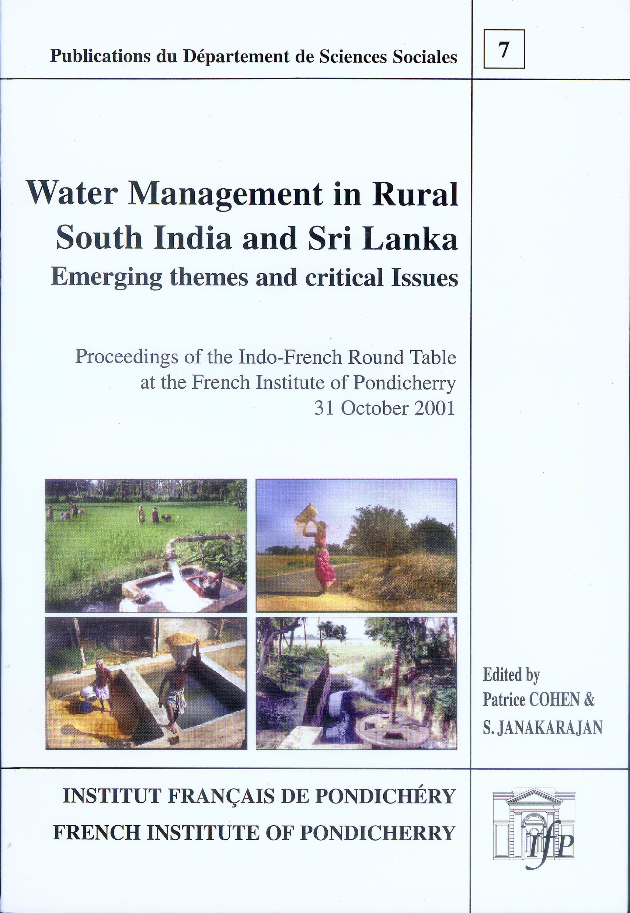 Couverture ebook de Water management in rural South India and Sri Lanka, de Collectif