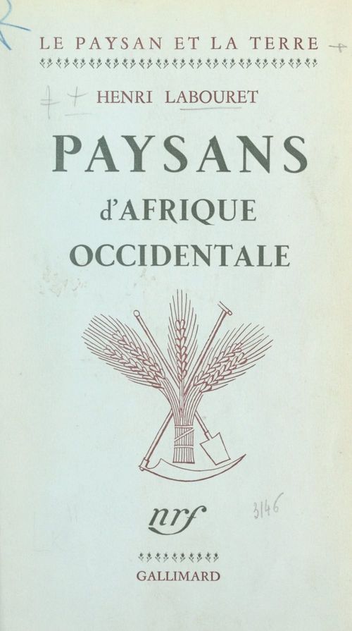 ebook cover of Paysans d'Afrique occidentale, by Henri Labouret