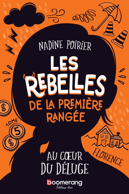 ebook cover of Au coeur du déluge, by Nadine Poirier