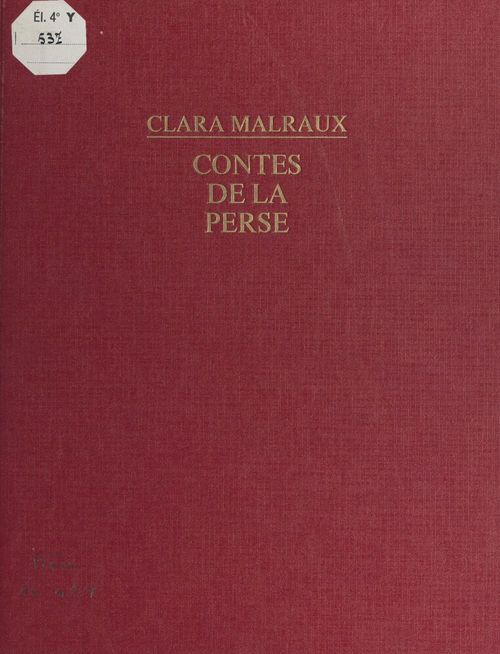 Couverture ebook de Contes de la Perse, de Clara Malraux