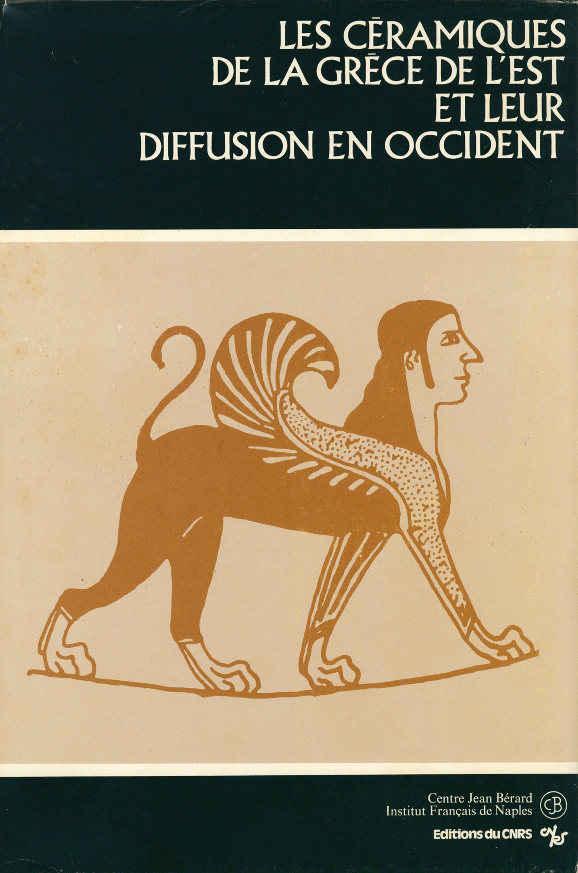 Couverture ebook de Les céramiques de la Grèce de l'Est et leur diffusion en Occident, de