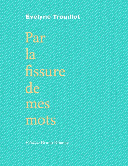 ebook cover of Par la fissure de mes mots, by Evelyne Trouillot