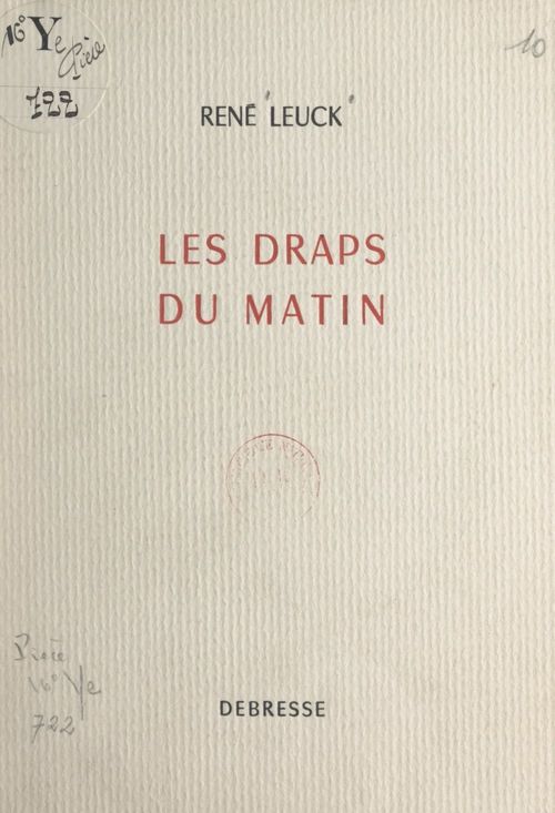 Couverture ebook de Les draps du matin, de Rene Leuck