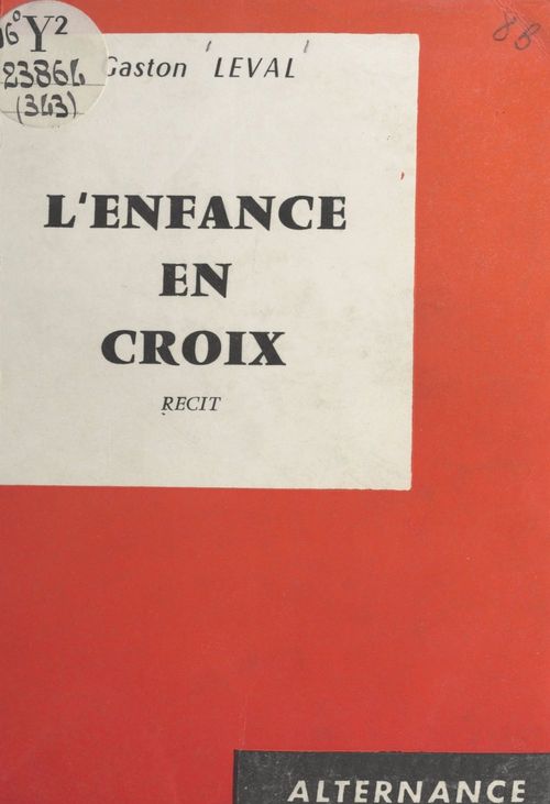 Couverture ebook de L'enfance en croix, de Gaston Leval