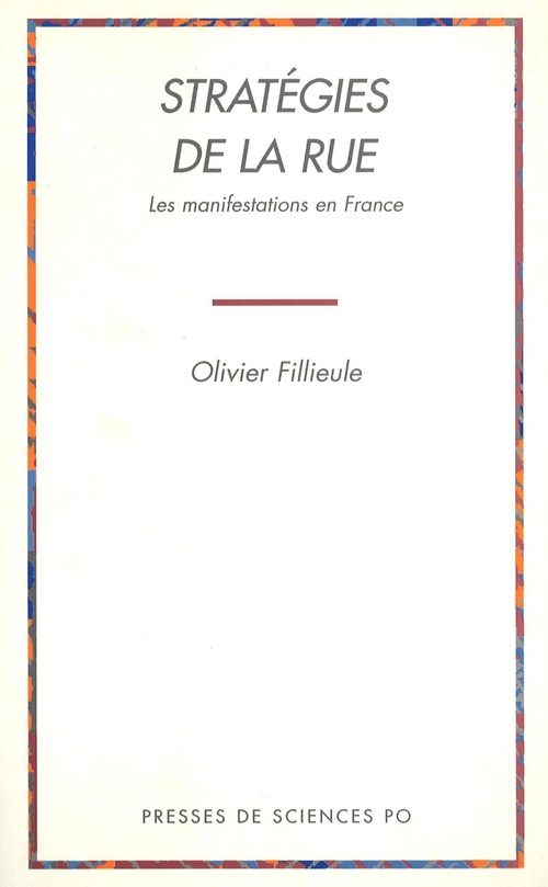 ebook cover of Stratégies de la rue, by Fillieule O
