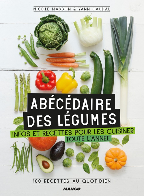 Couverture ebook de Abécédaire des légumes, de Yann Caudal, Nicole Masson