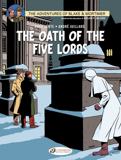 Couverture ebook de Blake & Mortimer - Volume 18 - The Oath of the Five Lords, de André Juillard, Yves Sente