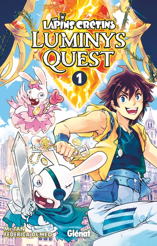 Couverture ebook de The Lapins Crétins - Luminys Quest - Tome 01, de Antoine Dole, Federica Di meo