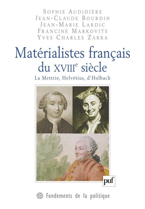Couverture ebook de Matérialistes français du XVIIIe siècle : La Mettrie, Helvetius, d'Holbach, de Collectif