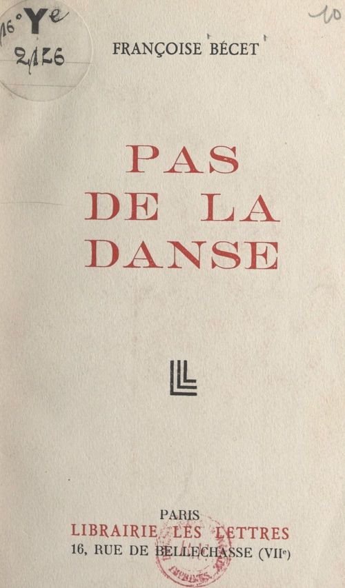ebook cover of Pas de la danse, by Francoise Becet