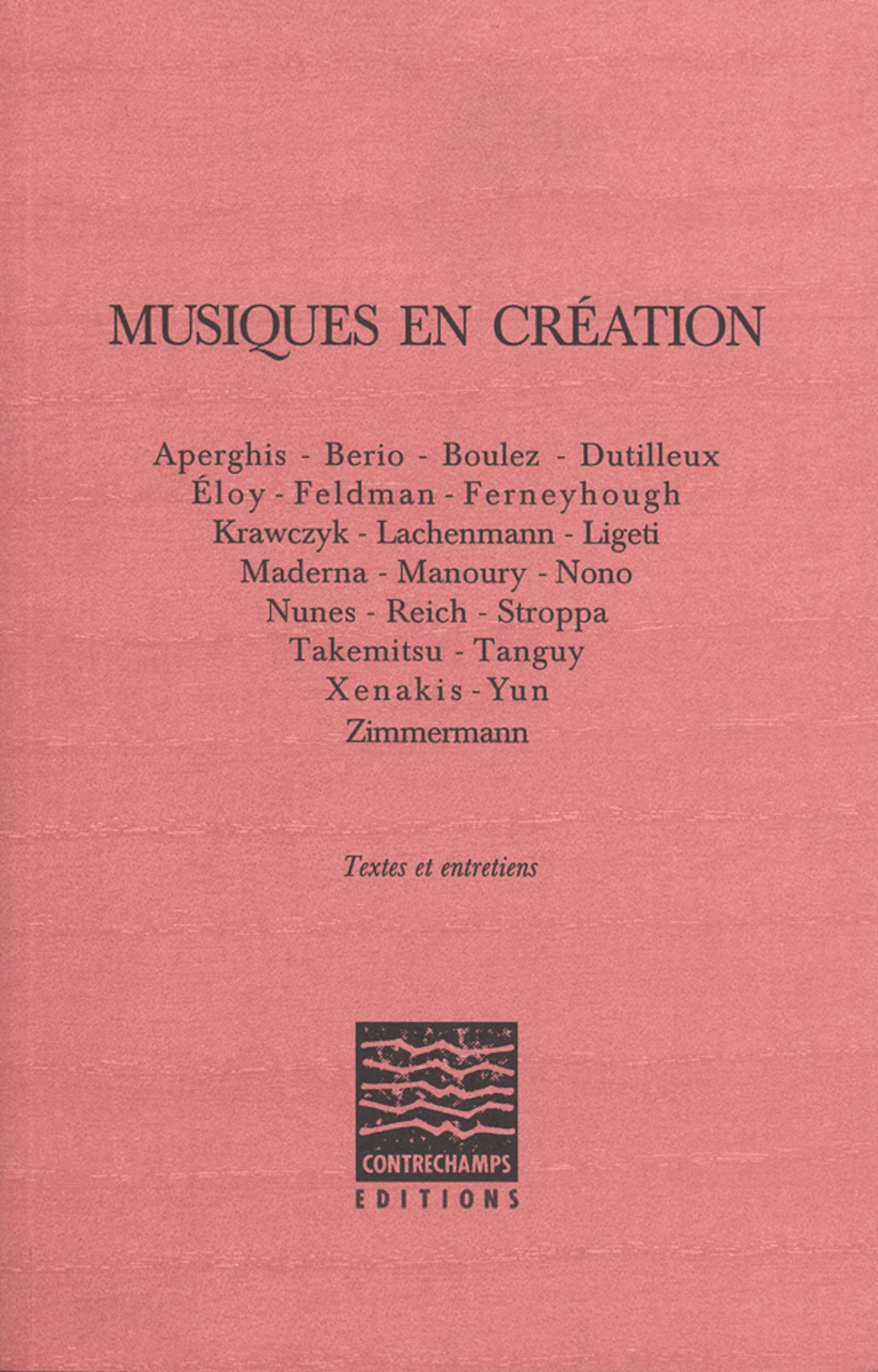 Couverture ebook de Musiques en création, de Collectif