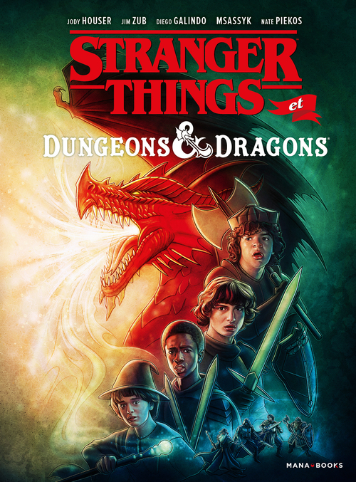 ebook cover of Stranger things et Dungeons & dragons (ePub), by Diego Galindo, Jody Houser, Msassyk, Kate Piekos, Jim Zub