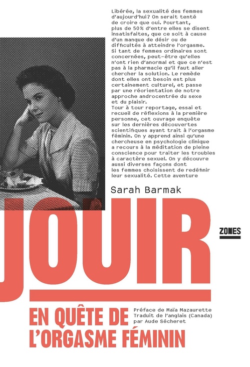 Couverture ebook de Jouir - En quête de l'orgasme féminin, de Sarah Barmak