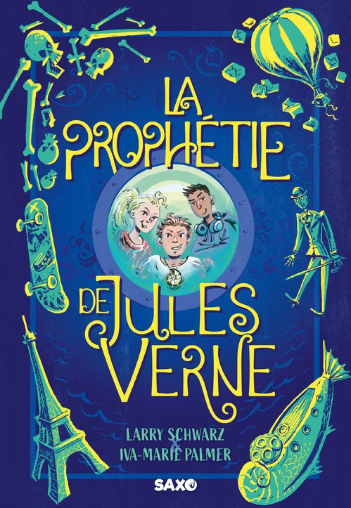 Couverture ebook de La Prophétie de Jules Verne (e-book), de Larry Schwarz, Iva-Marie Palmer