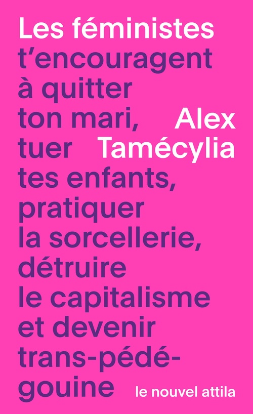 Couverture ebook de Les féministes t´encouragent à quitter ton mari, tuer tes enfants, pratiquer la sorcellerie, détruire le capitalisme et devenir trans-pédé-gouine, de Alex Tamécylia