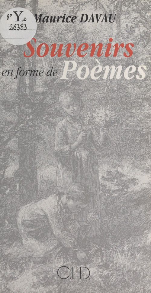 ebook cover of Souvenirs en forme de poèmes, by Davau Maurice