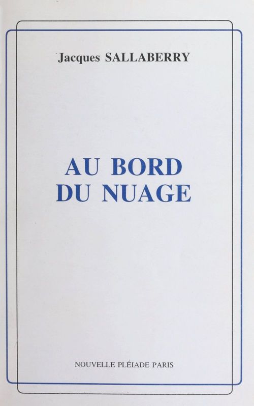 ebook cover of Au bord du nuage, by Jacques Sallaberry