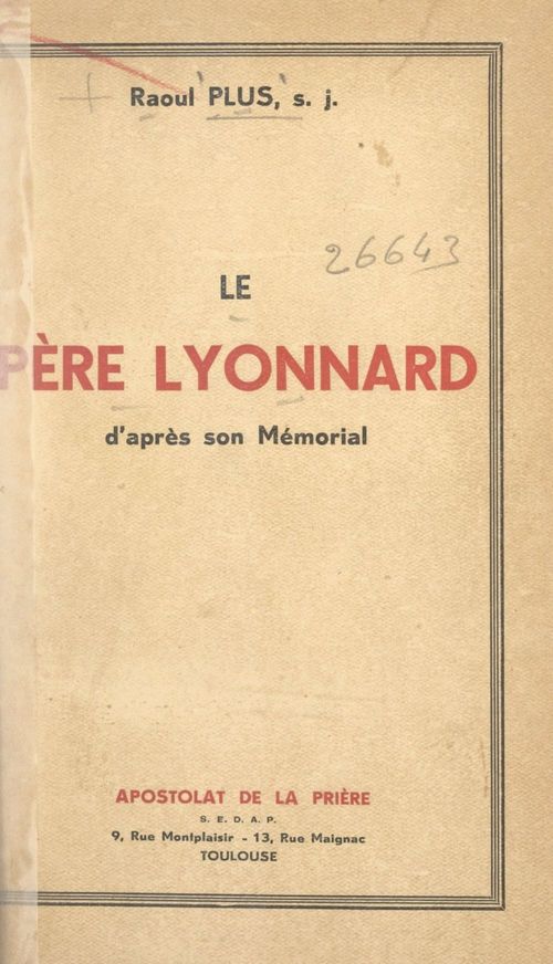 Couverture ebook de Le Père Lyonnard, de Raoul Plus