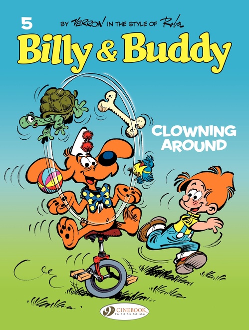 Couverture ebook de Billy & Buddy - Volume 5 - Clowning around, de Collectif, Laurent Verron