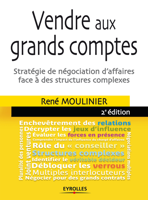 Couverture ebook de Vendre aux grands comptes, de René Moulinier