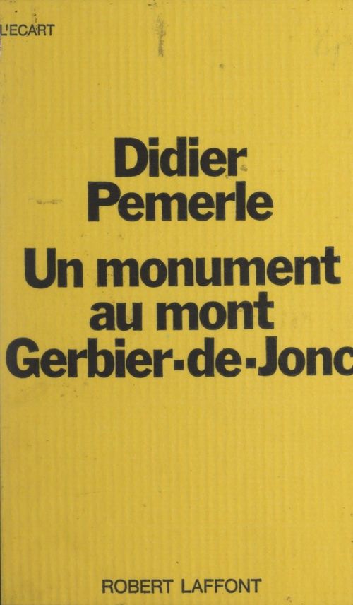 ebook cover of Un monument au mont Gerbier-de-Jonc, by Didier Pemerle