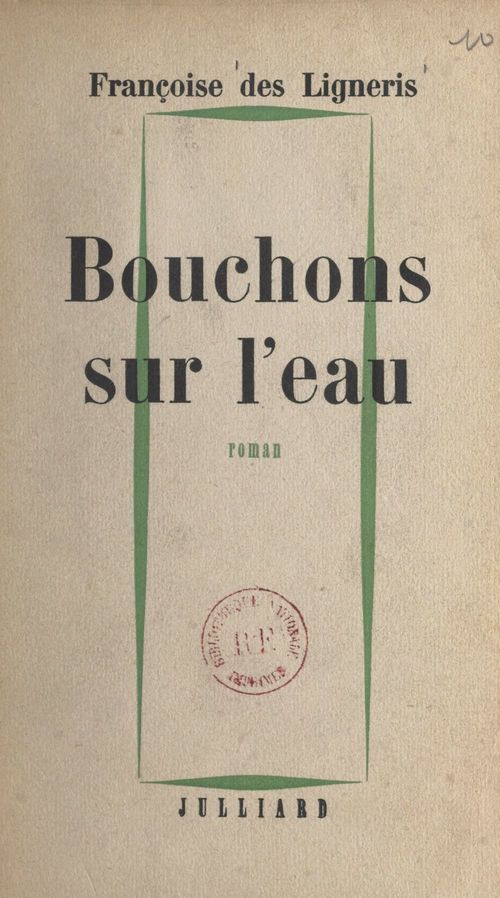 Couverture ebook de Bouchons sur l'eau, de Francoise Des Ligneris