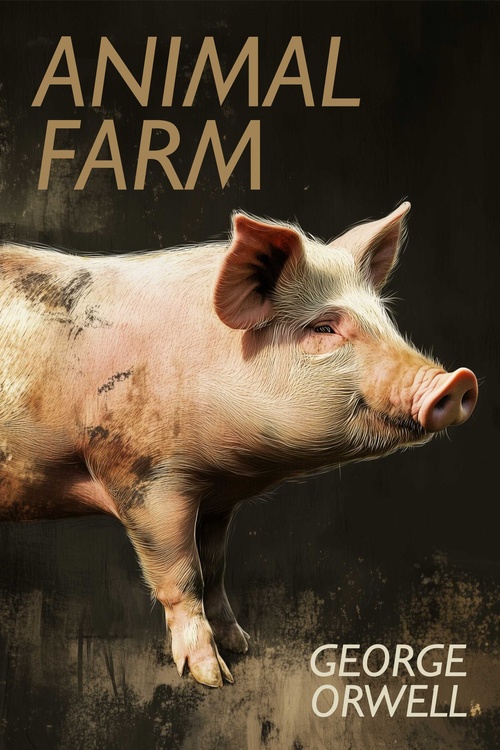 ebook cover of Animal Farm, by George Orwell