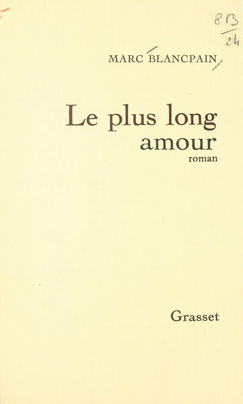 Couverture ebook de Le plus long amour, de Marc Blancpain