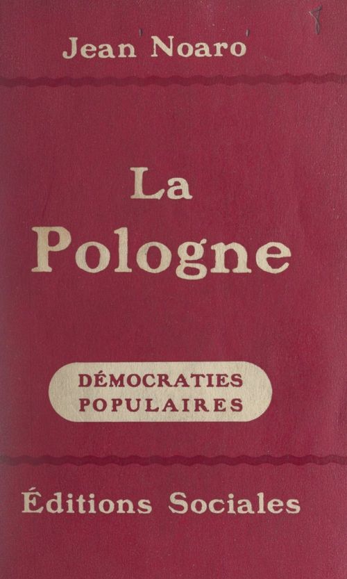 ebook cover of La Pologne, by Jean Noaro
