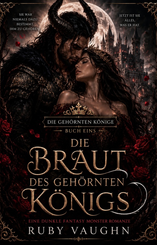 Couverture ebook de Die Braut des gehörnten Königs, de Ruby Vaughn