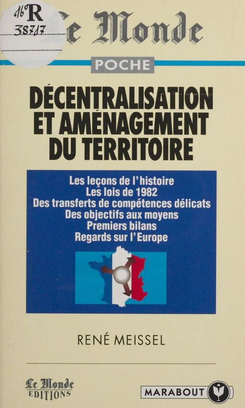 Couverture ebook de Décentralisation et aménagement du territoire, de Rene Meissel