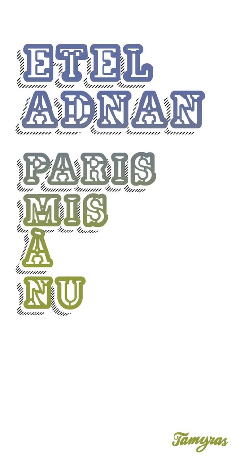 ebook cover of Paris mis à nu, by Etel Adnan