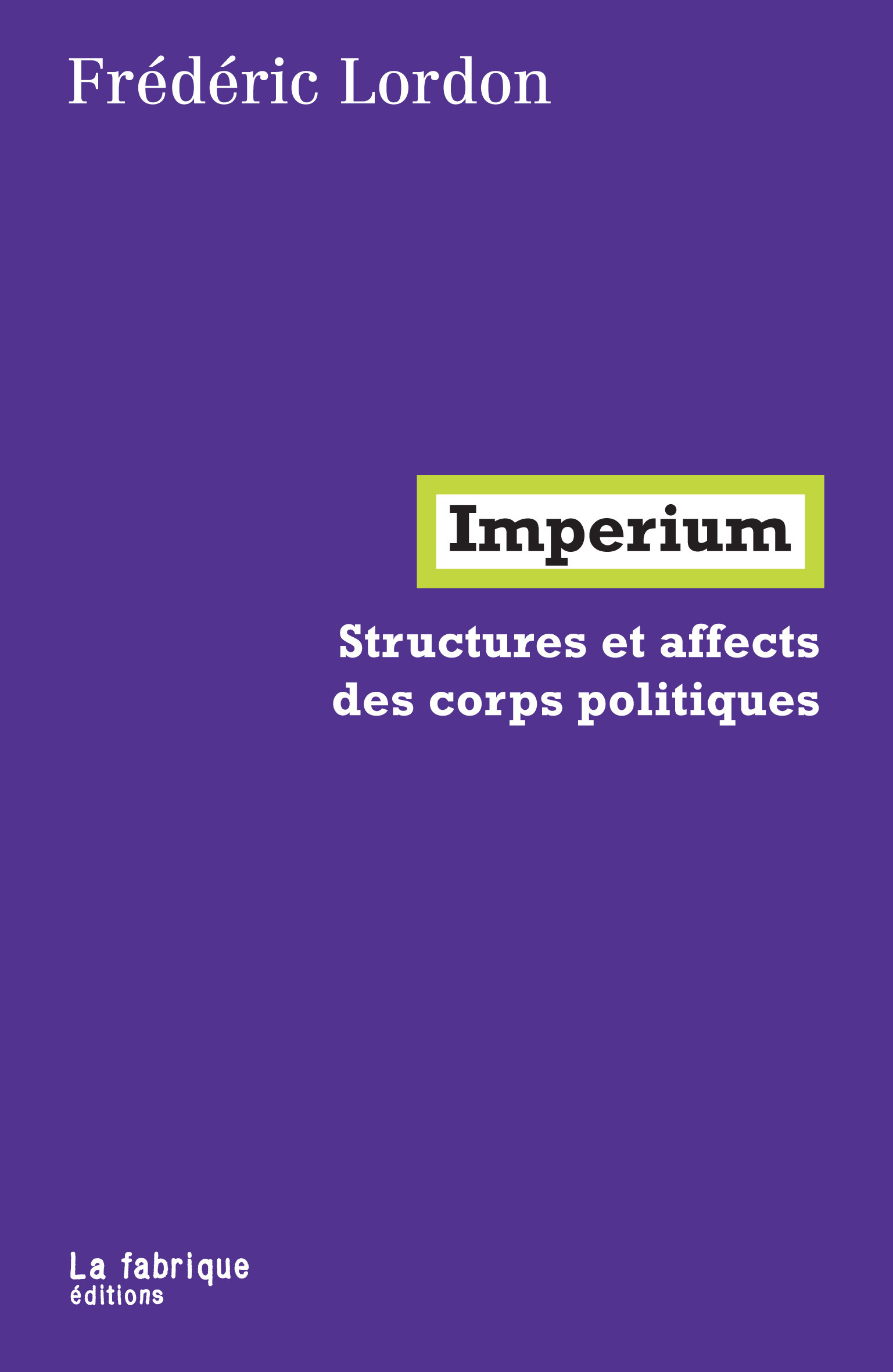 ebook cover of Imperium, by Frédéric Lordon