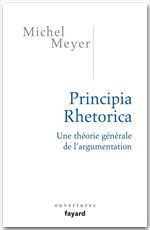 Couverture ebook de Principia Rhetorica, de Michel Meyer