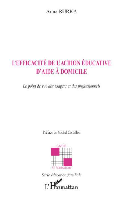 Couverture ebook de L'efficacité de l'action éducative d'aide à domicile, de Anna Rurka