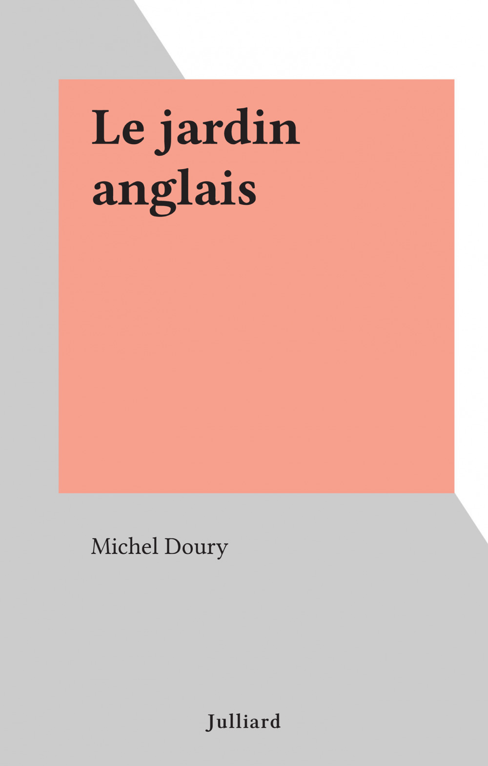 ebook cover of Le jardin anglais, by Michel Doury