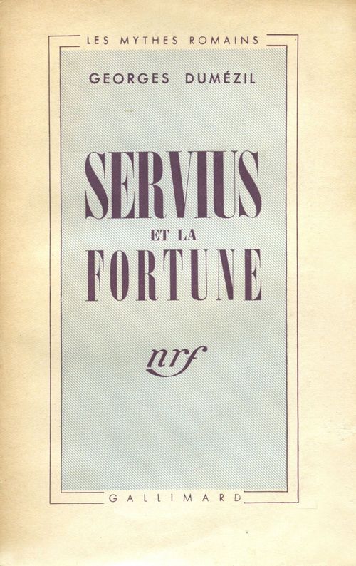 Couverture ebook de Servius et la fortune, de Georges Dumezil