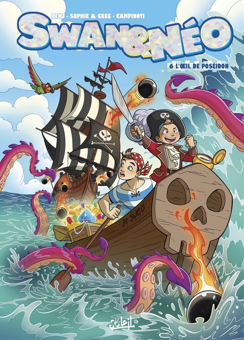 ebook cover of Swan et Néo T06 - L'oeil de Poséidon, by Benj