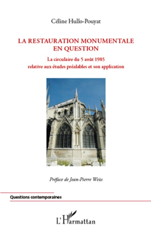 ebook cover of La restauration monumentale en question, by Céline Hullo-pouyat