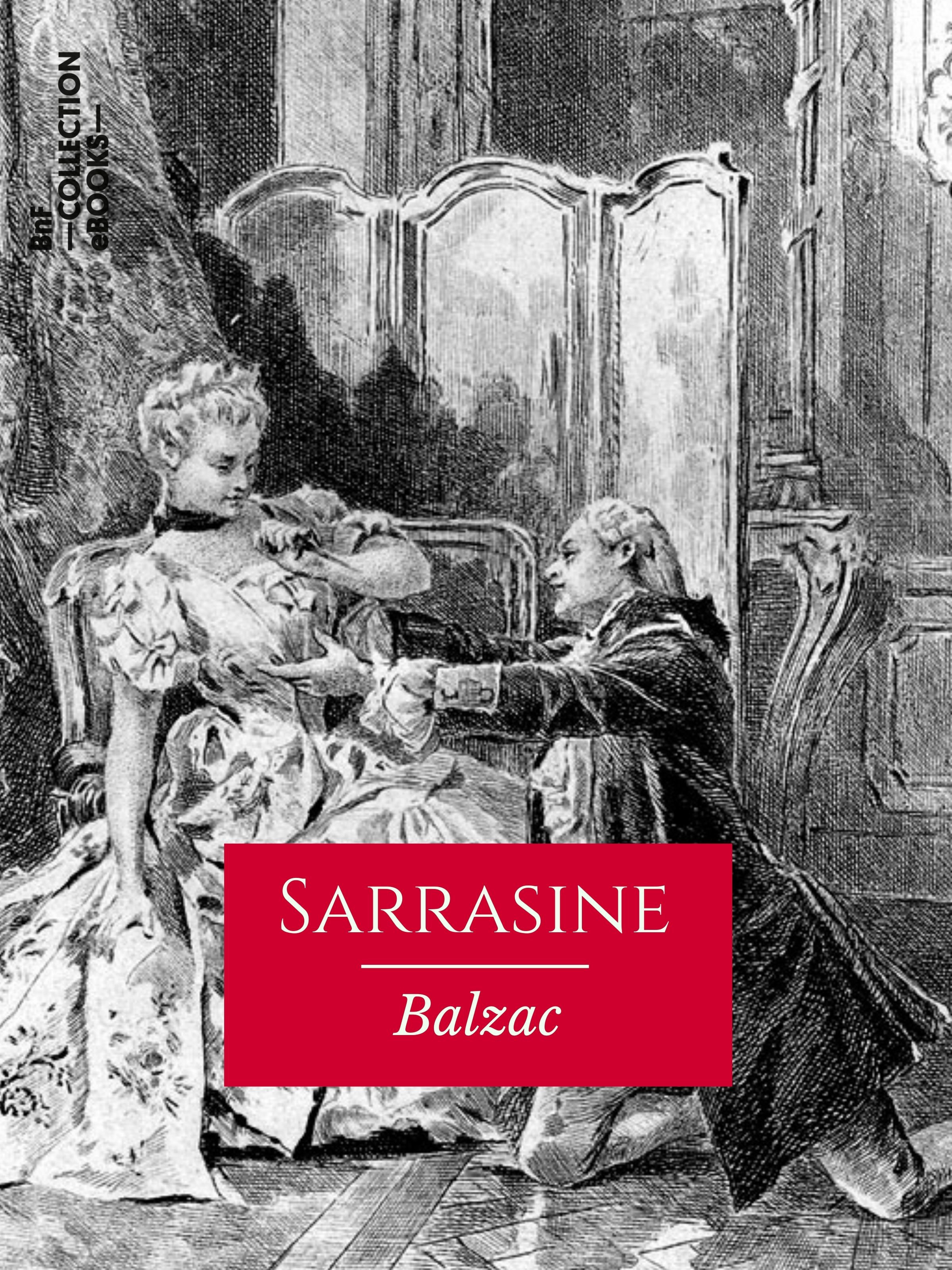 ebook cover of Sarrasine, by Honore De Balzac