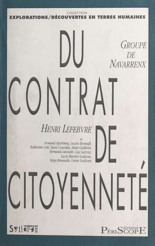 ebook cover of Du contrat de citoyenneté, by Henri Lefebvre