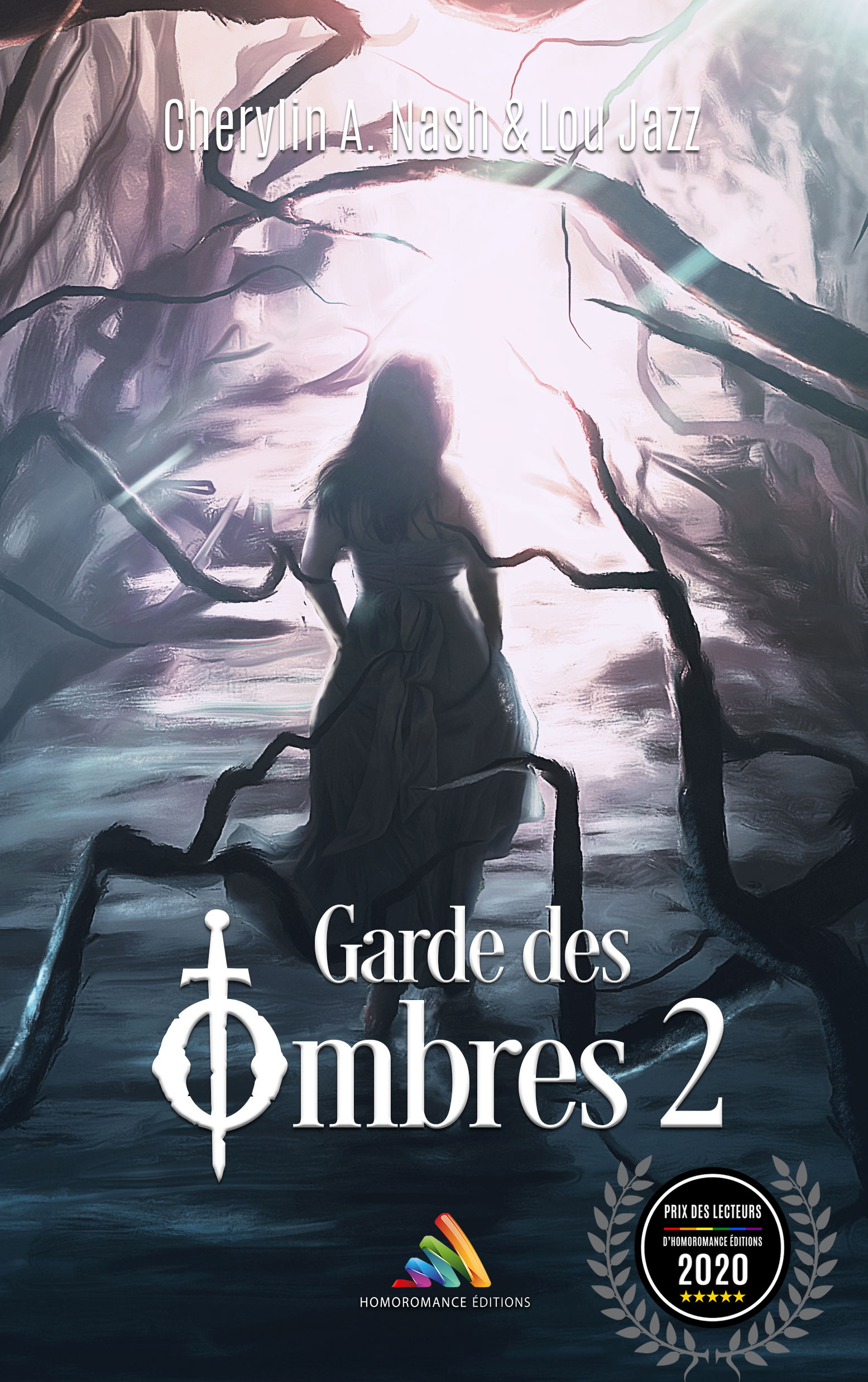 Couverture ebook de Garde des ombres - Tome 2 | Roman lesbien, livre lesbien, de Cherylin A.Nash, Lou Jazz