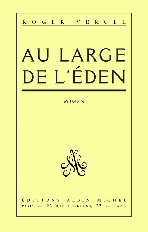 Couverture ebook de Au large de l'Eden, de Roger Vercel